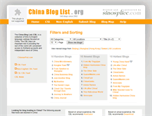 Tablet Screenshot of chinabloglist.org